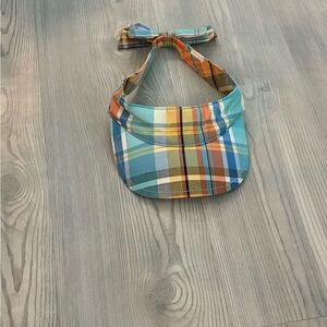 Plaid Visor with Bow